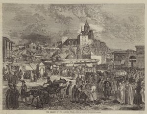 Plac Bazaru, Tiflis autorstwa Grigori Grigorevich Gagarin