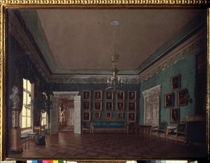 W pokoju. Obraz Grigori Karpovich Mikhaylov (1814-1867), olej na płótnie. XIX-wieczna sztuka rosyjska. Państwowa Galeria Tretiakowska, Moskwa. autorstwa Grigory Mikhailov
