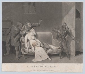 Pierwsza scena złodziei, ca. 1805. autorstwa Gror