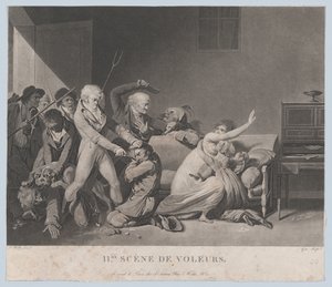 Druga scena złodziei, ca. 1805. autorstwa Gror