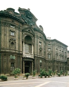 Fasada Palazzo Carignano (zdjęcie) autorstwa Guarino Guarini