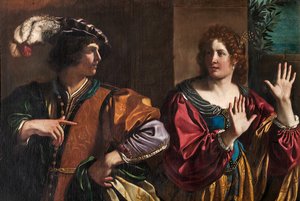 Amnon i Tamar autorstwa Guercino