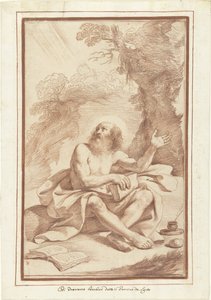 Święty Hieronim na pustyni autorstwa Guercino (attributed to)