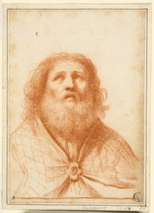 Popiersie świętego lub arcykapłana autorstwa Guercino