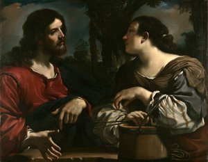 Chrystus i Samarytanka autorstwa Guercino