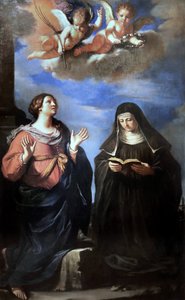 Guercino - Święte Gertruda i Lukrecja. 1645 autorstwa Guercino
