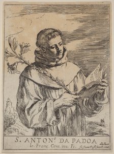 Święty Antoni z Padwy autorstwa Guercino
