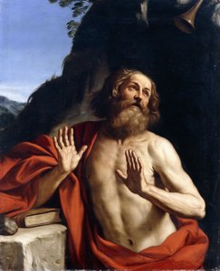 Święty Hieronim na pustyni, autorstwa Guercino