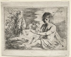 Św. Jan Chrzciciel autorstwa Guercino