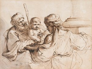 Święta Rodzina autorstwa Guercino