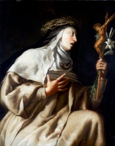 Św. Teresa z Avila przed krzyżem, ok. 1621-1663