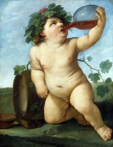 Pijący chłopiec Bachus, c.1623.