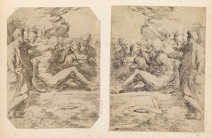 Złożenie do grobu, ca. 1595-1600. autorstwa Guido Reni