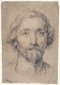 Głowa mężczyzny [Nicholas Lanier?] autorstwa Guido Reni