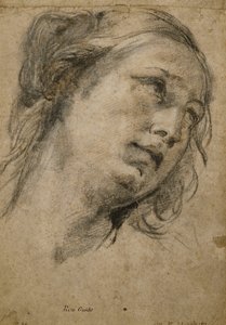 Głowa kobiety patrzącej w prawo, autorstwa Guido Reni