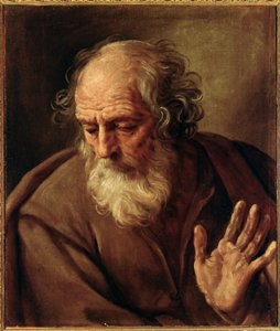 Portret św. Józefa Obraz Guido Reni dit The Guide (1575-1642) 1640-1642 Olej na płótnie Ciemny 65x53 cm Rzym, Narodowa Galeria Sztuki Starożytnej, Palazzo Corsini autorstwa Guido Reni