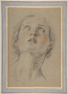Głowa kobiety spoglądającej w górę (Judyta) autorstwa Guido Reni