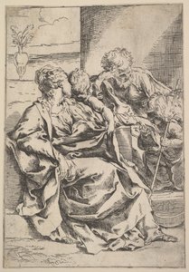 Święta Rodzina, ca. 1595-1600. autorstwa Guido Reni
