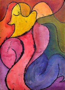 All My Loving, 2014 (akryl na papierze) autorstwa Guilherme Pontes