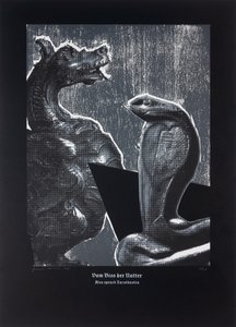 On The Adder´s Bite, Thus Spoke Zarathustra, 2024 (drzeworyt i sitodruk) autorstwa Guilherme Pontes