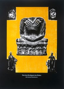On the Preachers of Death, Thus Spoke Zarathustra, 2023 (drzeworyt i sitodruk) autorstwa Guilherme Pontes