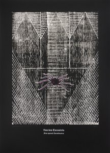 On The Tarantula, Thus Spoke Zarathustra, 2024 (drzeworyt i sitodruk) autorstwa Guilherme Pontes
