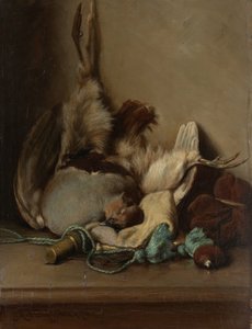 Martwa natura z Wood Pigeon i Powder Horn