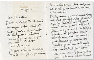 List do Andre Bretona, 1918 autorstwa Guillaume Apollinaire