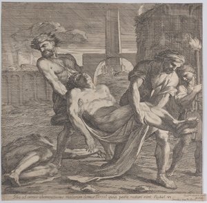 Abdon i Sennen zabierają wczesnych chrześcijańskich męczenników na pogrzeb, 1650-60.
