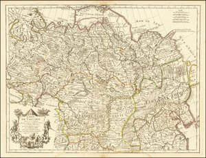 Mapa z 1706 roku - Mapa Tartaru autorstwa Guillaume Delisle