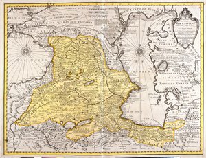 Gruzja, Armenia, Azerbejdżan, wschodnia Turcja, północny Iran autorstwa Guillaume Delisle