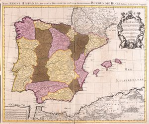 Hiszpania autorstwa Guillaume Delisle