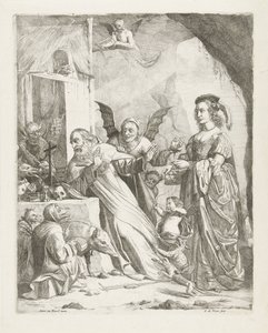 Kuszenie św. Antoniego autorstwa Guillaume Duvivier