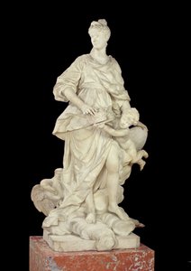 Maria Leszczyńska (1703-68) jako Juno, 1731 (marmur)