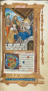 Drukowany Księga Godzin Korzystanie z Rzymu: fol. 38r, Pokłon Trzech Króli, 1510.