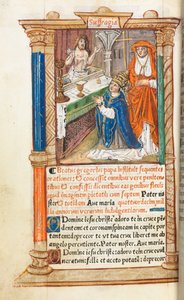 Drukowany Księga Godzin Korzystanie z Rzymu: fol. 96v, Msza św. Grzegorza, 1510.
