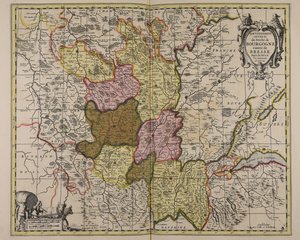 Rząd generalny księstwa Burgundii hrabstwa Bresse kraju Buge Valromey i Gex amp; c. autorstwa Guillaume Sanson
