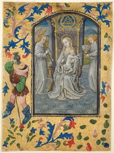 Kartka z Księgi Godzin: Ofiarowanie w świątyni, ok. godz. 1470-1480.