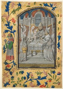 Kartka z Księgi Godzin: Nawiedzenie, ok. godz. 1470-1480.