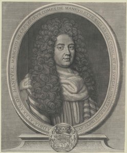 Adrien-Alexandre markiz Comte de Manevilette Crevecoeur (druk) autorstwa Guillelmus Vallet