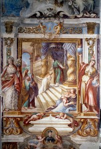 Ofiarowanie Maryi w świątyni (Fresco autorstwa Guiseppe Nicola Nasini