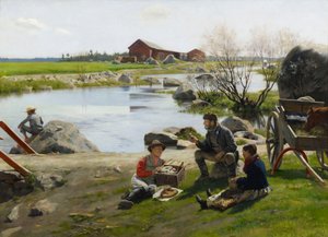 Odpoczynek w drodze na jarmark autorstwa Gunnar Berndtson