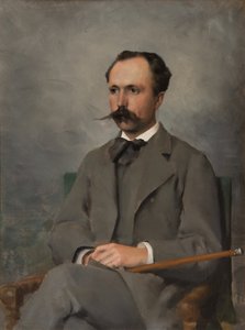 Gustav Cederström (1845-1933), baron, artysta, żonaty z Amy Jaeder autorstwa Gunnar Berndtson