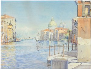 Canal Grande w Wenecji z Santa Maria della Salute