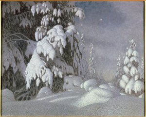 Zimowe światło księżyca