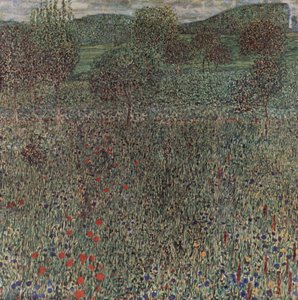Kwitnące pole autorstwa Gustav Klimt