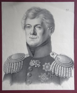 Portret księcia Dmitrija Władimirowicza Golicyna 1771-1844, lata 20. XIX wieku autorstwa Gustav Adolf Hippius