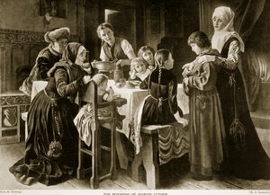 Dzieciństwo Marcina Lutra, ilustracja z „Hutchinson