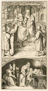 Marcin Luter jako uczeń śpiewał przed drzwiami Urszuli Cotty w Eisenach o odrobinę chleba. W tym domu będzie się uczył piszczałki i lutni, a więc tekstu oryginalnego autorstwa Gustav Ferdinand Leopold Konig