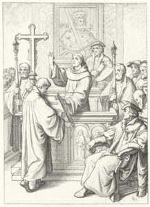 Marcin Luter otrzymuje doktorat przez Andreasa Karlstadta na Uniwersytecie w Wittenberdze, 1512